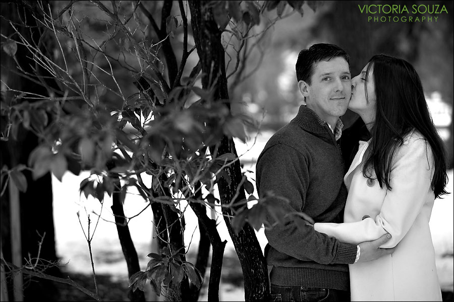 CT Wedding Photographer, Victoria Souza Photography, Burr Homestead, Fairfield, Connecticut, CT, Snow, Engagement Wedding Portrait Photos