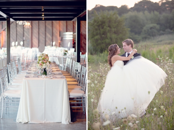 white rectangle table setting, Saltwater Farms Vineyard, Stonington, CT,  Wedding Pictures Photos, Victoria Souza Photography, Best CT Wedding Photographer