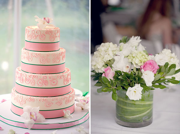 pink white bouquet, pink white wedding cake, pink white flowers centerpiece, Burr Homestead, Fairfield, CT Wedding Pictures Photos, Victoria Souza Photography, Best CT Wedding Photographer